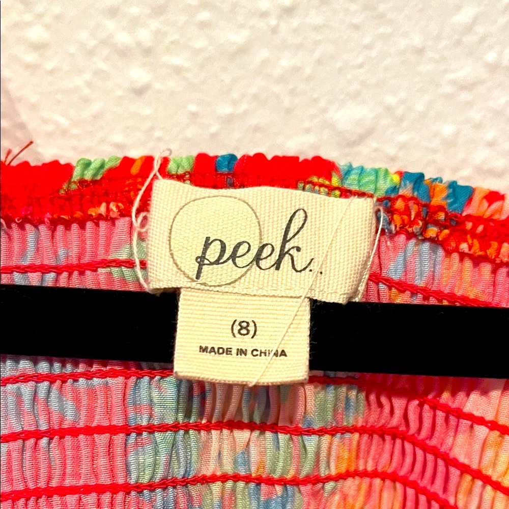 Girls Peek Tiered midi Dress strappy glitzy rainbowcore Barbiecore party holiday - Picture 3 of 10